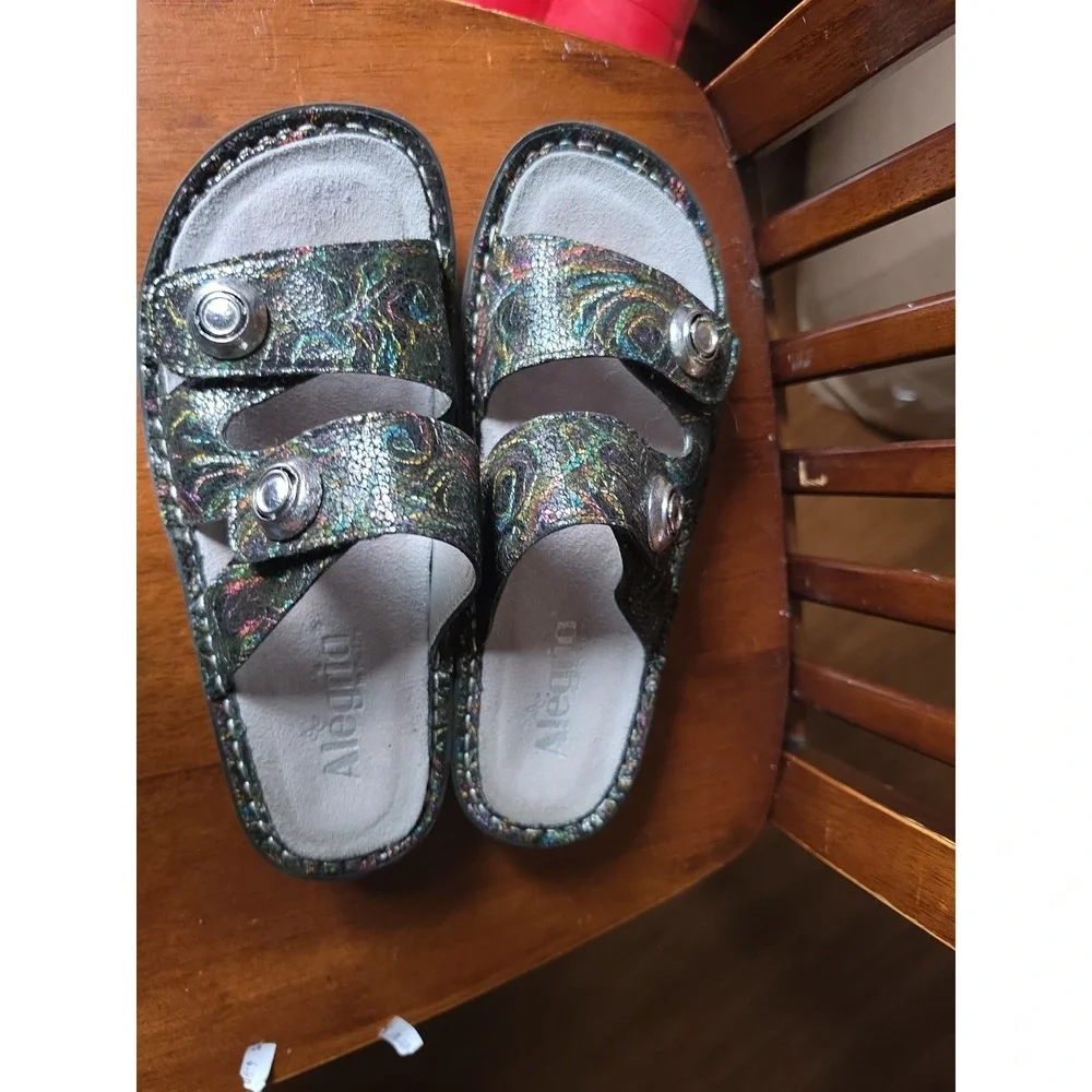 Alegria By PG Lite Women Sandals Size 6 M EUR 36   Wedge KAR 247 Slide Shoes